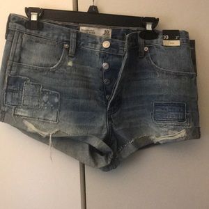 High rise shorts